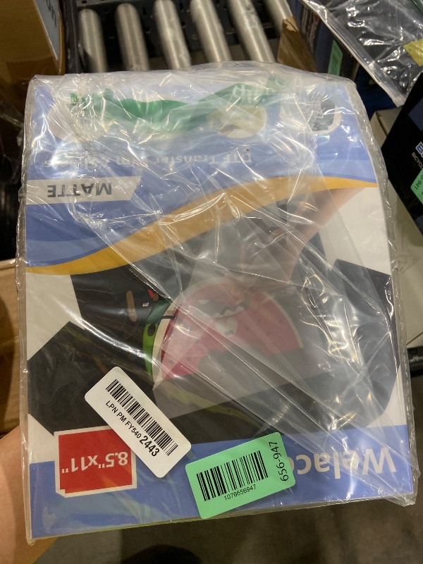 Photo 1 of 100 Sheets DTF Transfer Film Paper 8.5x11 Inch Double Sided Thick Clear Pretreat Sheets, PET Heat Transfer Paper for Inkjet Printer DTG Printer Direct Print On T Shirts Textile(Hot&Cold Peel)