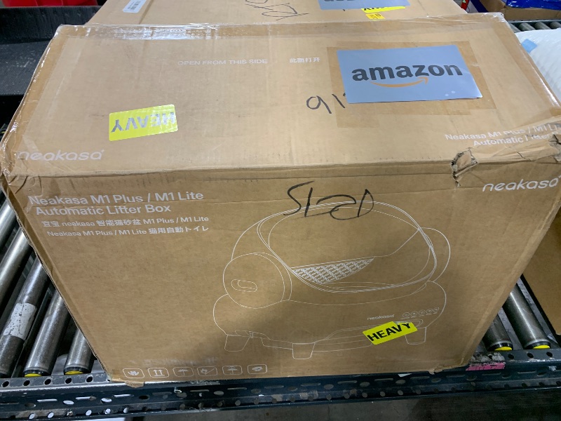 Photo 1 of Neakasa M1 Plus Open-Top Self-Cleaning Cat Litter Box, 360° Safety Sensors, Advanced Odor & Leak Control, Automatic for Large & Multi-Cat Homes, Litter Mat & 2 Rolls Refill Bags Included