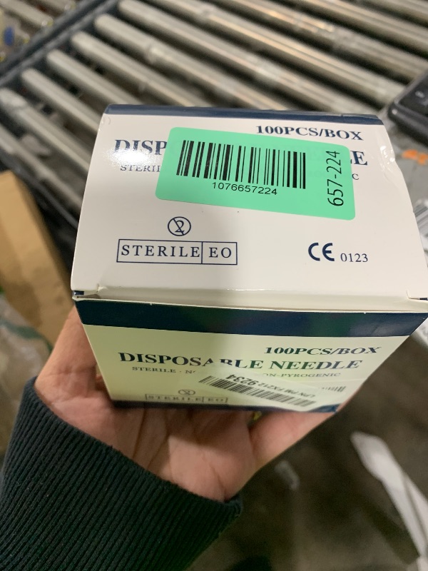 Photo 1 of 100 Pcs 22G 1 Inch Disposable Needle, Luer Lock Individual Package of Lab Tools Accessories for Refilling Liqui, Plant, Industrial and Ink