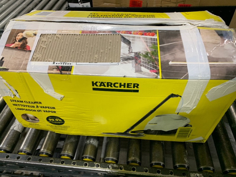 Photo 1 of Kärcher Steam Cleaner, Multi Purpose, Power Steamer, Chemical-Free, 40 Sec Heat-Up, for Grout, Tile, Hard Floors, Appliances & More - SC 3 Easy Fix