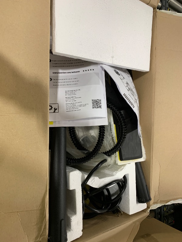 Photo 1 of Kärcher Steam Cleaner, Multi Purpose, Power Steamer, Chemical-Free, 40 Sec Heat-Up, for Grout, Tile, Hard Floors, Appliances & More - SC 3 Easy Fix