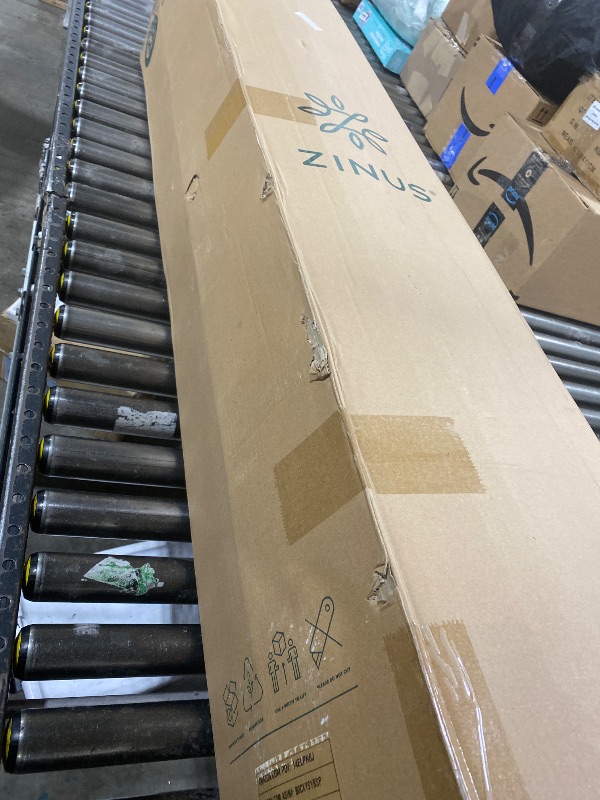 Photo 1 of ZINUS 10 Inch True Support Hybrid Mattress [New Version], Queen, Fiberglass Free, Medium Feel, Motion Isolation, Certified Safe Foams & Fabric, Mattress in A Box