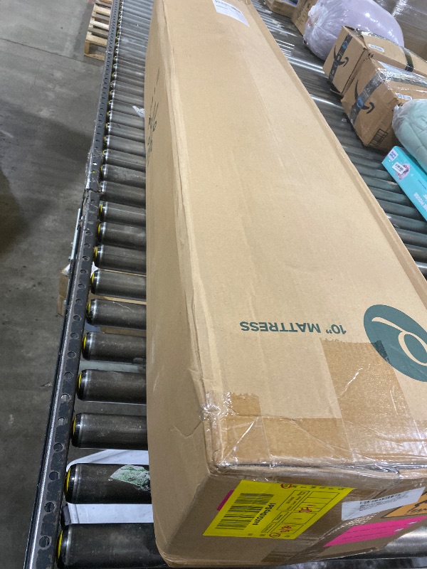 Photo 1 of ZINUS 10 Inch True Support Hybrid Mattress [New Version], Queen, Fiberglass Free, Medium Feel, Motion Isolation, Certified Safe Foams & Fabric, Mattress in A Box