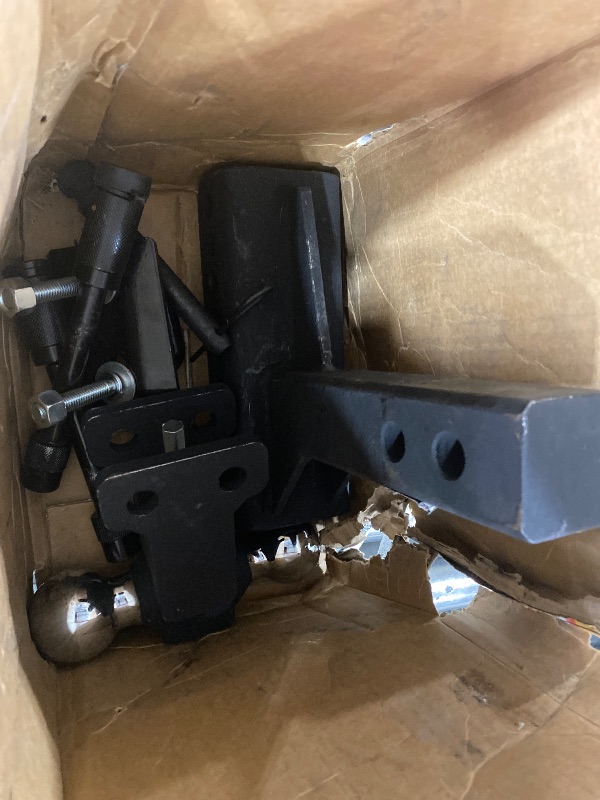 Photo 1 of Bulletproof ches - 2.5" Adjustable Heavy Duty Trailer Hitch (22,000 lb. Rating) - 4" Drop/Rise Trailer Hitch with 2" & 2-5/16" Dual Ball - Powder Coat, Solid Steel, Corrosion-Resistant