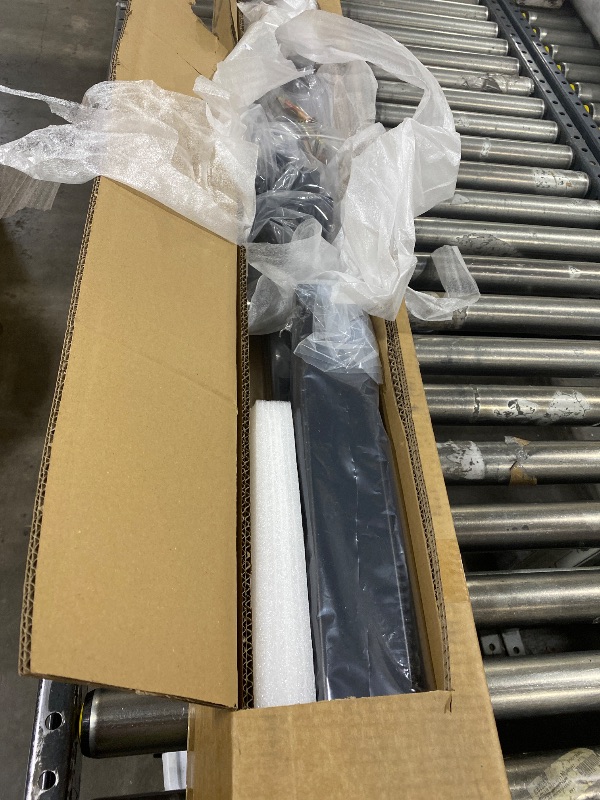 Photo 1 of BLIKA 36 in H. x 8 ft W. Aluminum Stair Railing Kit with Post, Matte Black Stair Rail Kit Outdoor, Aluminum Stair Railing and Baluster Kit for Decks, Balconies, Porches & Fencing(1 Post, 1 Panel)