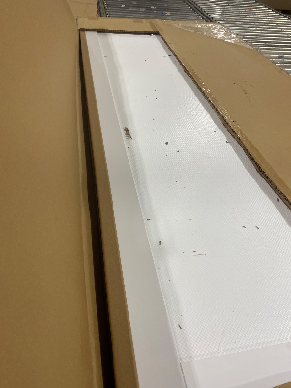 Photo 1 of BARNSMITH 60x80" Sliding Closet Door, 5-Panels Preassembled Frosted Glass Door Panel with Hardware Kits & Matching Fascia, MDF Covered with Water-Proof & Anti-Scratch PVC Surface, White