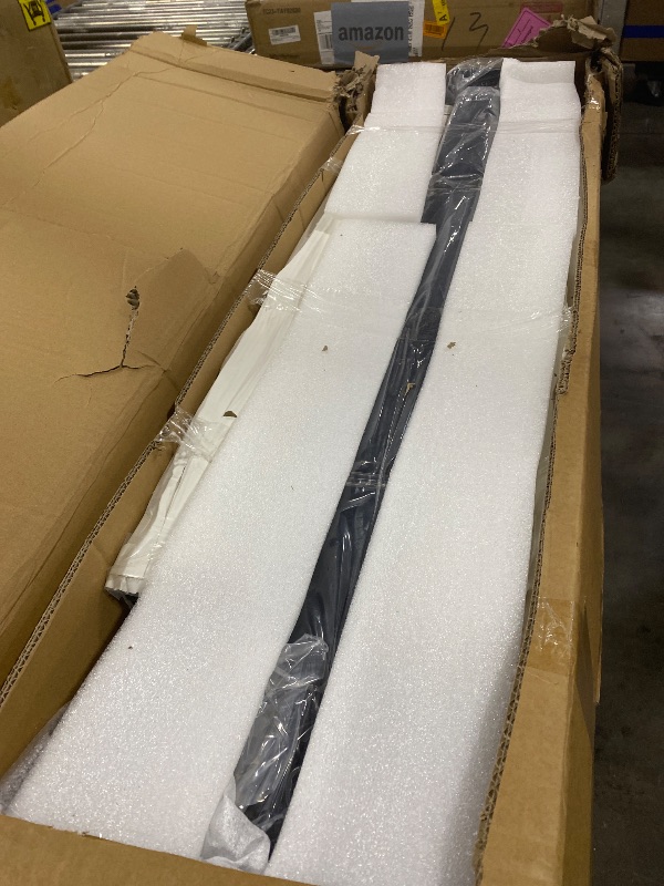 Photo 1 of BLIKA 36 in H. x 8 ft W. Aluminum Deck Railing Kit with Post, Matte Black Porch Railing Kit, Aluminum Level Railing and Baluster Kit for Decks, Balconies, Porches & Fencing(3 Post, 3 Panel)