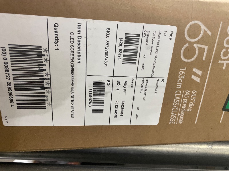 Photo 1 of Samsung 65-Inch Class OLED 4K S85F Series, Vision AI Smart TV (2025 Model, 65S85F) Object Tracking Sound Lite w/Dolby Atmos, NQ4 AI Gen2 Processor, Contour Design, Color Booster Pro, Alexa Built-in