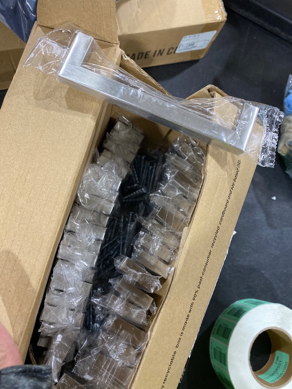 Photo 1 of Ravinte 45 Pack 5 Inch Kitchen Square Cabinet Handles Brushed Nickel Drawer Pulls for Cupboard Hardware