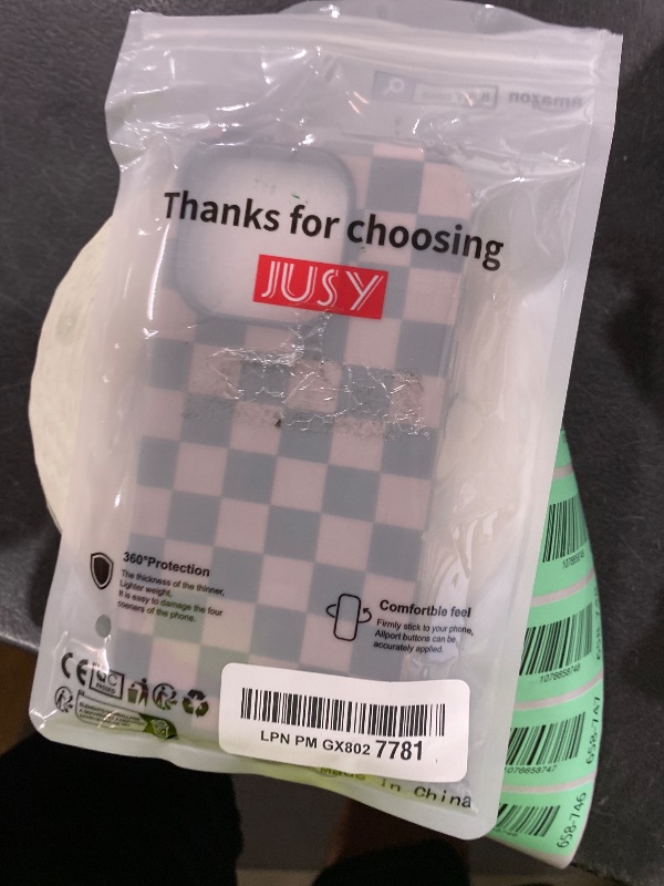 Photo 1 of Jusy Compatible with MagSafe Checkerboard Phone Case for iPhone 16 Pro, Cute Aesthetic Checkered Magnetic Soft TPU & Hard PC Protective Phone Cover for Women Girls?Matte? - Coffee