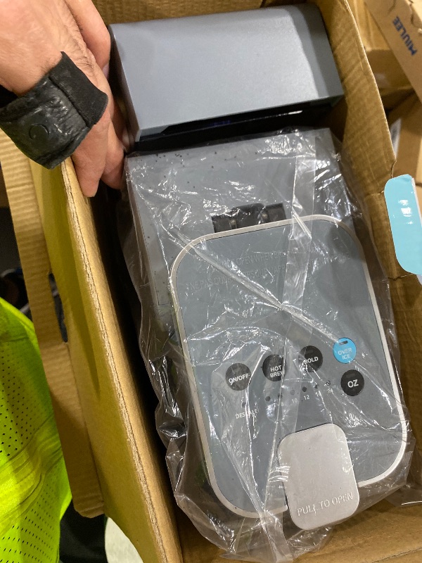 Photo 1 of Tastyle Single Serve Coffee Maker with Built-in Detachable Milk Frother, Iced and Hot Coffee Machine for K Cup & Grounds, 40oz Removable Water Reservoir, 6 Cup Sizes, Fits 7.3" Travel Mug, Gray