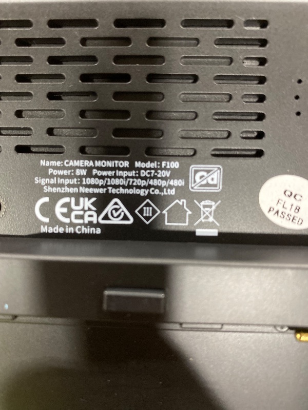 Photo 1 of Neewer F100 7inch Camera Field Monitor HD Video Assist IPS 1280x800 HDMI Input 1080p with Sunshade and Ball Head for DSLR Cameras, Handheld Stabilizer, Film Video Making Rig (Battery Not Included)