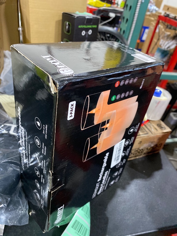 Photo 1 of **DAMAGE TO SMALL CANDLE* LEDHOLYT Rechargeable Flameless Glass Pillar Candles–Easter Flameless Candles Decorations,–Set of 3, Realistic Flickering LED Light,Remote & Timer, Ideal for Living Room, Bedroom & Easter Décor