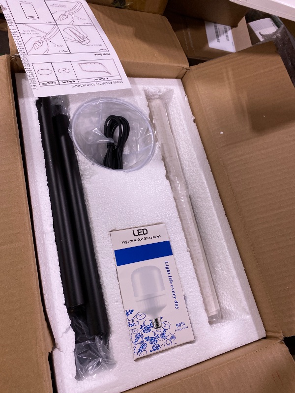 Photo 1 of ELEUTERSUN Cordless Floor Lamp for Living Room, with 3 Color Temperature and Pull Cord Switch, 8000mAh Battery Operated Portable Rechargeable Modern Standing