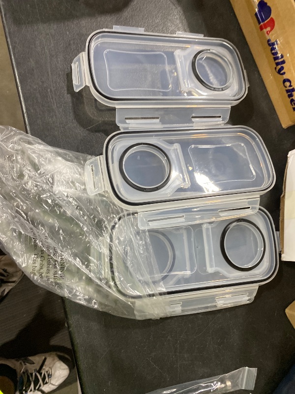 Photo 1 of **********MISSING PARTS******* LIDS ONLY******
Cereal Containers Storage with Lids - Airtight Kitchen Dry Food Storage Containers & BPA Free Cereal Dispenser For Pantry Organizer And Storage (Clear, 4 Liter Pack of 4)(Only covers)