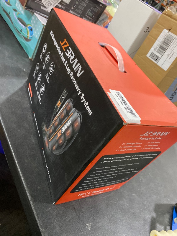 Photo 1 of JZBRAIN Air Compression Leg Recovery Boots : Sequential Full Leg Compression Massager System for Muscle Relaxation & Relief - 11 Intensity 6 Modes 3 Heat for Athletes & Gym (Medium)