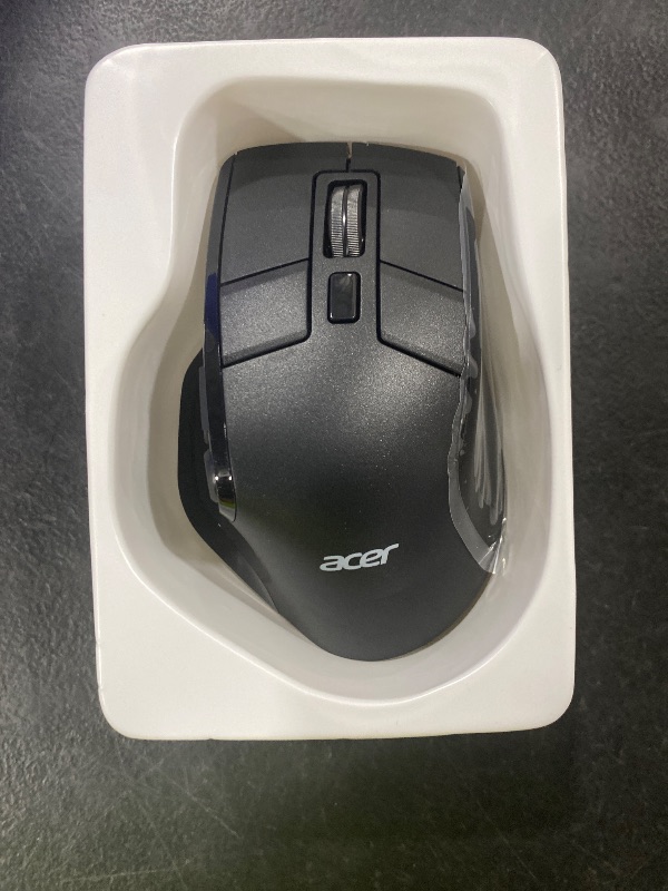 Photo 1 of acer Wireless Mouse for Laptop, Bluetooth Computer Mouse Ergonomic for 4 Devices(2.4Ghz+BT 5.2+Wired), OLED Screen Rechargeable Mice, 5 Programmable Buttons, 4000 DPI for MacBook PC Desktop