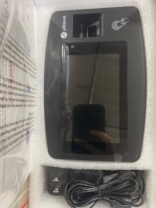 Photo 1 of uAttend NX2500 Biometric Fingerprint, RFID, PIN Time Clock for Small Business – Cloud-Based Attendance System with Optional Payroll Integration – All-in-One System
