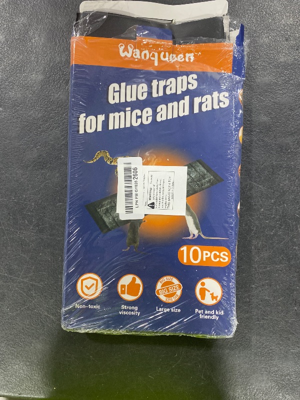 Photo 1 of 10 Pack Sticky Mouse Trap, Super Large 47.2 * 11'' Glue Traps for Mice, Peanut Taste Pheromone Rats Traps Indoor for Home, Rodent Snakes Spiders Roaches