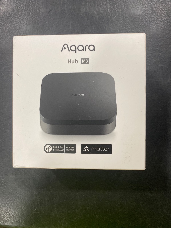Photo 1 of Aqara Smart Home Hub M3 for Advanced Automation, Matter Controller, Thread Border Router, Features Zigbee, Bluetooth, Wi-Fi, PoE, IR, Supports Alexa, Apple HomeKit, SmartThings, Home Assistant, IFTTT