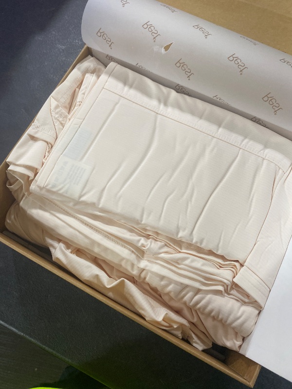 Photo 1 of REST® Evercool®+ Cooling Sheet Set, King Size, Snow Ivory, Breathable Bed Sheets for Hot Sleeper and Night Sweats, with Pillowcases, with Ionic+ Self-Cleaning Silver Yarn for Sensitive Skin, 4PCS