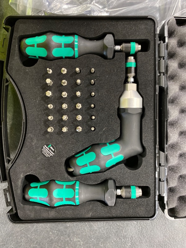 Photo 1 of WERA 05074739001 7440/41/42 Kraftform Torque Screwdriver Set 0.3-6.0 Nm, 27 Pieces