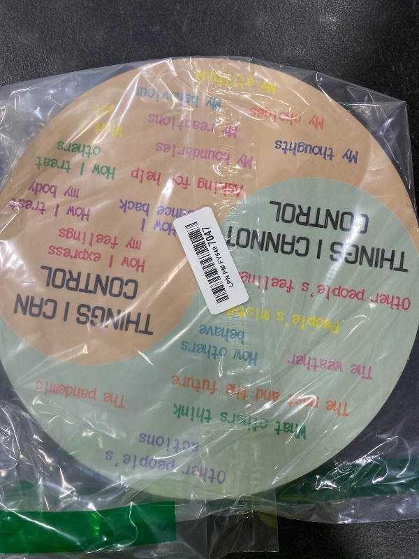 Photo 1 of 10.6IN Feelings Wheel Therapy Tabletop Decor, Wooden Double-Sided Mental Health Mood Chart with Stance As a Gift for Consulting Therapists, Social Workers, School Counselors, and Home Office Decor
