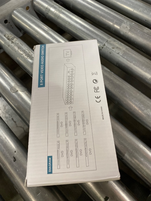 Photo 1 of Panlong 8-Way AV Switch RCA Switcher 8 in 1 Out Composite Video L/R Audio Selector Box for DVD STB Game Consoles