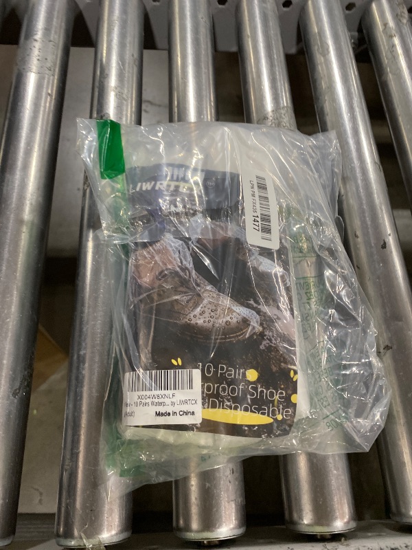 Photo 1 of 10 Pairs Waterproof Shoe Covers Disposable with 20 Anti-Slip Strips, Upgraded Non-Slip Overshoes for Rain & Snow, Heavy Duty Plastic Boot Protectors for Men Women by LIWRTCX (Adult)