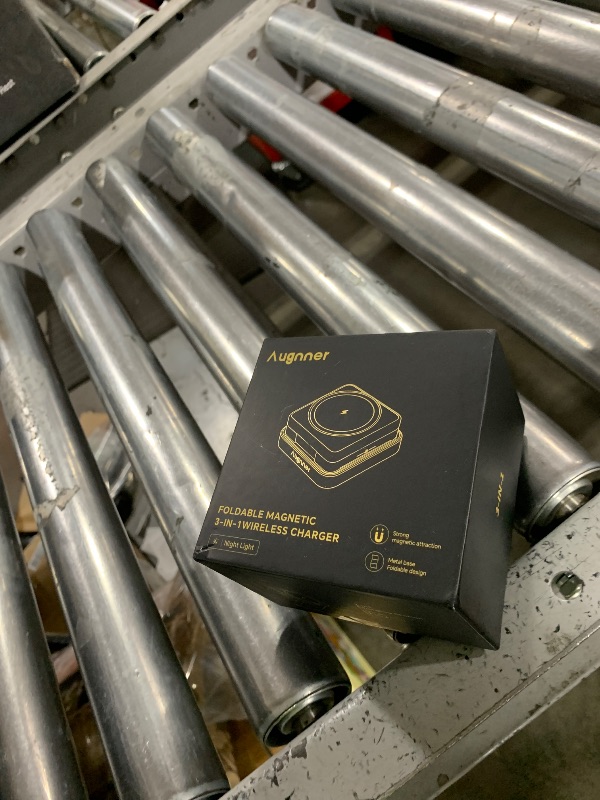 Photo 1 of ?2026 Upgraded?Wireless Charger 3 in 1, Foldable Wireless Charging Station with Night Light for Apple MagSafe Charger, Travel Magnetic Charger Stand, Nightstand Fast 15W Charging Station (20W Adapter)