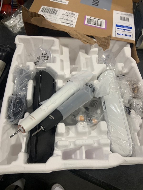 Photo 1 of Philips Sonicare DiamondClean Connected Electric Toothbrush 2 Pack, x2 Sonic Toothbrushes, x2 Charging Travel Cases, x2 A3 Brush Heads, 12 Brushing Settings, (Black and Rose Gold) Model HX9912/71