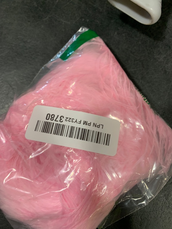 Photo 1 of 2 Yards 30g Fluffy Marabou Ostrich Feather Trim for DIY Craft Sewing Trim Home Wedding Party Decoration-Light Pink
