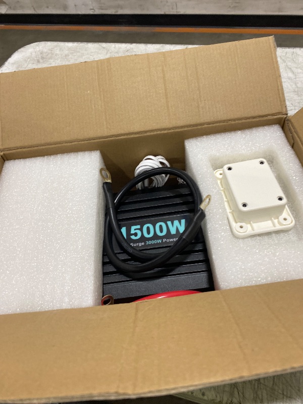 Photo 1 of LANDERPOW 1500 Watt Pure Sine Wave Inverter, 12V DC to 120V AC Inverters for Car, RV, Truck, Home, Camping, Solar Power Inverter with 3 AC Outlet, 30W USB-C, 5V 3.1A USB, Remote Control, Surge 3000W