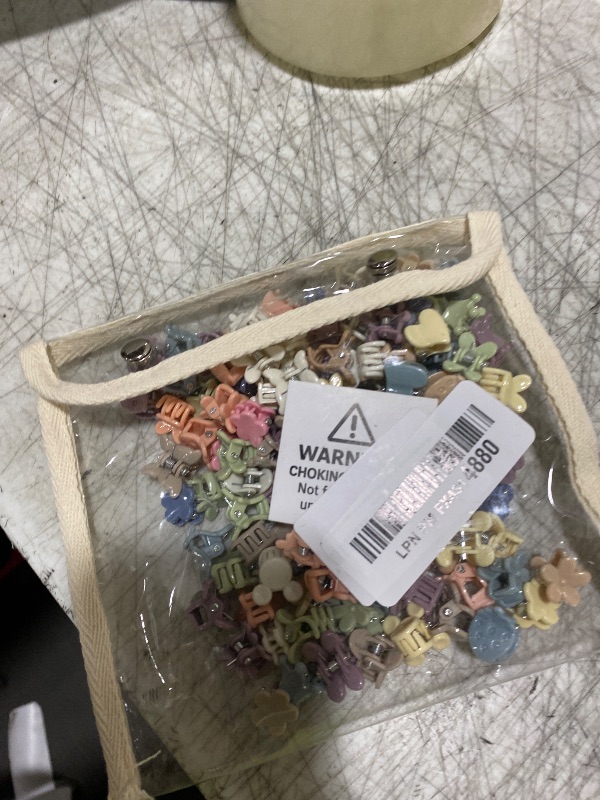 Photo 1 of 100 Pcs Mini Hair Clips for Girls, Cute Pastel Flower & Animal Design Clips, Durable Plastic Hair Accessories for Toddlers and Kids