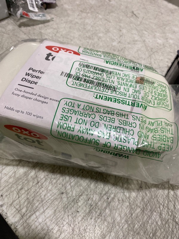 Photo 1 of OXO Tot Perfect Pull Wipes Dispenser, Gray
