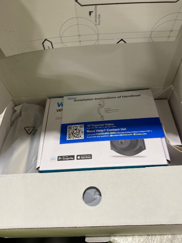 Photo 1 of Veise VE06-H Smart Front Door Lock Set, App Control, Keyless Entry Deadbolt with Lever Handle, Electronic Digital Touchscreen Keypad, Auto Lock, Easy Install, Satin Nickel