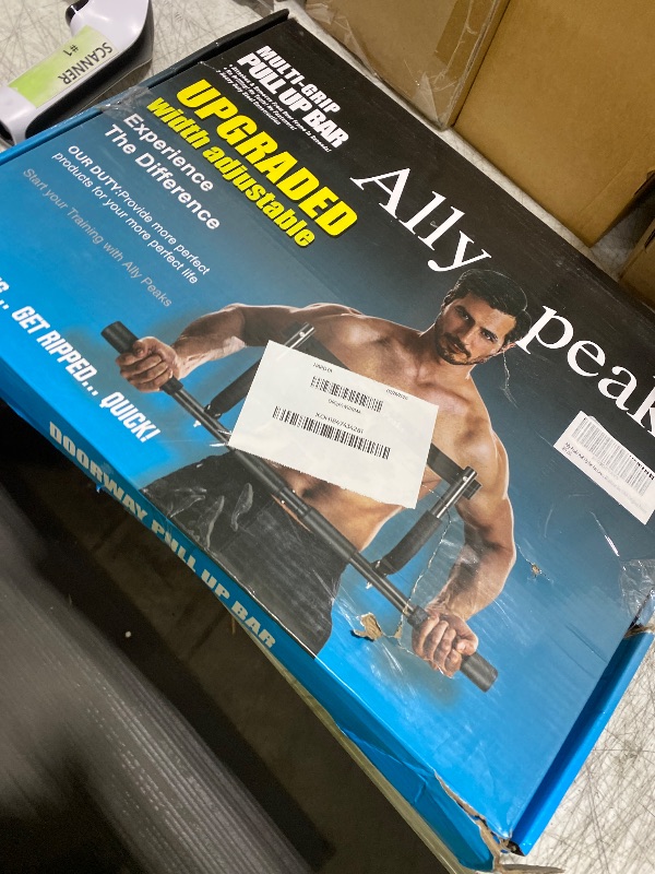 Photo 1 of Ally Peaks Pull Up Bar for Doorway,Multiple Levels Width Adjustable Pull Up Bar Accurately Match Wide and Narrow doorframe,Indoor Chin-Up Bar Workout Bar,USA Original Patent