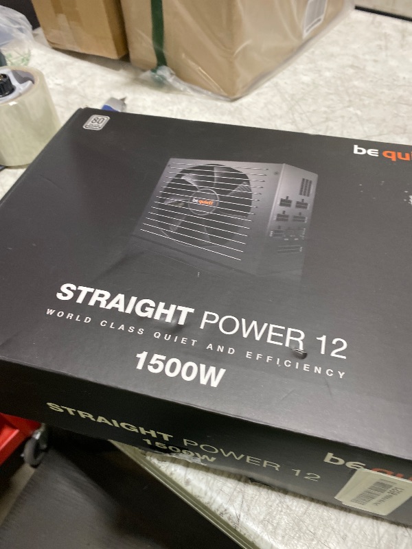 Photo 1 of Be Quiet! Straight Power 12 1500W 80 Plus Platinum Power Supply Used Please Read