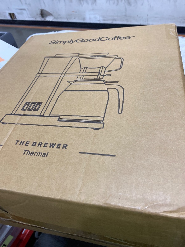 Photo 1 of Simply Good Coffee THE BREWER - Thermal. Coffee Maker/Coffee Machine. 8 Cup Automatic Drip Pour Over Coffee Brewer. Easy To Use. Stainless Steel/Black