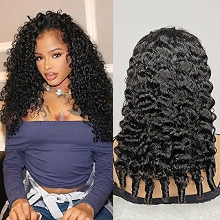 Photo 1 of WIGCHIC 24" Kinky Curly Half Wig Human Hair Burgundy & Dark Roots | Flip-Over Drawstring | Seamless 4C Hairline | True Length | 3-in-1 Styling | All-Time Comfort (T1B/99J)