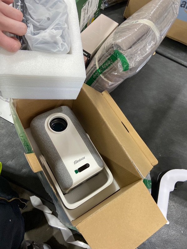 Photo 1 of [Short Throw/1200ANSI/Built in Apps] 4K Outdoor Projector with WiFi and Bluetooth, Auto Focus Projector with Dual-Mode Stand, Smart Portable Proyector with Netflix/YouTube/PrimeVideo & Dolby