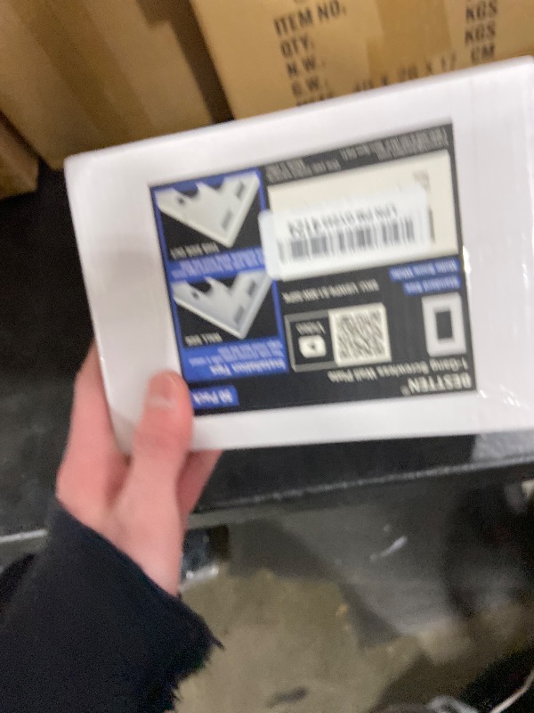 Photo 1 of (50 Pack) BESTTEN USWP6 Matte Snow White Screwless Wall Plate, 1 Gang Switch Plate, Decorator Receptacle Outlet Cover, H4.69” x W2.91”