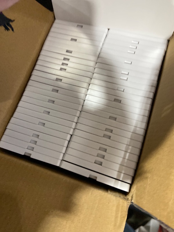 Photo 1 of (50 Pack) BESTTEN USWP6 Matte Snow White Screwless Wall Plate, 1 Gang Switch Plate, Decorator Receptacle Outlet Cover, H4.69” x W2.91”