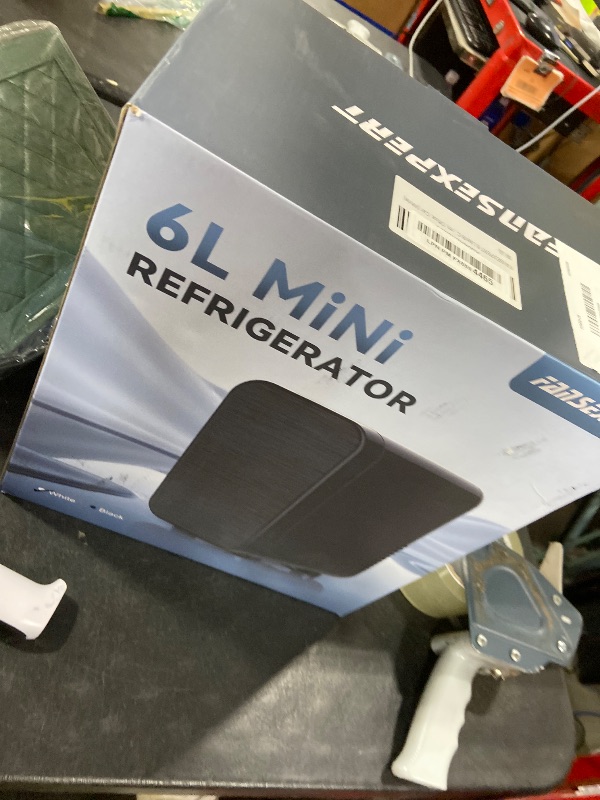 Photo 1 of FANSEXPERT Skincare Fridge with Glass Panel, 6L Mini Fridge for Home/Car, AC/DC Portable Thermoelectric Cooler and Warmer, Makeup Mini Compact Refrigerator for Skincare Cosmetics Food Drinks (White)