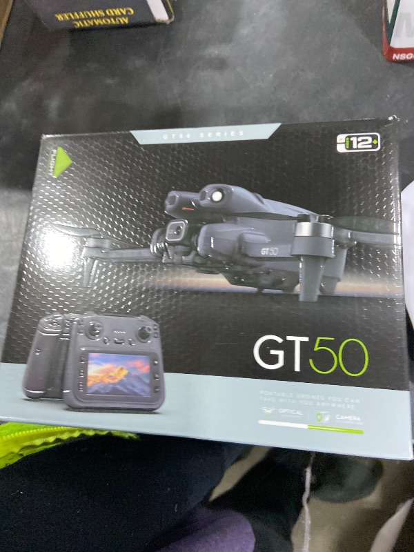 Photo 1 of Drones with Dual Camera for Adults, Brushless Motor Large HD Screen Remote Control, Lightweight Under 249g Foldable Professional Drone for Beginner, Mini Quadcopter with 2 Batteries & Storage Bag