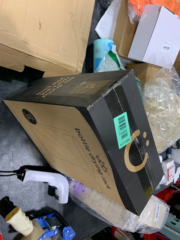 Photo 1 of Ubbi Vertical Baby Bottle Drying Rack, Space Saving Countertop Drying Rack Baby Organizer, Gray