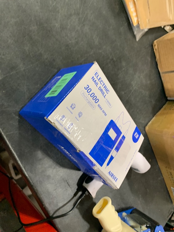 Photo 1 of Selling for parts only ……….AIRSEE Rechargeable 30000RPM Electric Nail Drill Professional Portable E File Machine for Acrylic Nail Natural Extension Gel Nails Polish Cuticle, Cordless High Speed for Salon Home Use E8 White