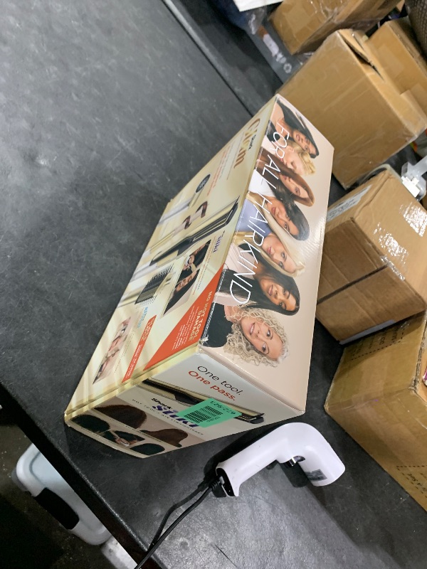 Photo 1 of Shark Glam Ceramic & Powerful Air Styling & Drying System, with Silki Straightener & Shark Glossi Air Glosser, for Drying, Curling, Straightening & Glossing, Gold, HD6051S (Straight & Wavy Hair)