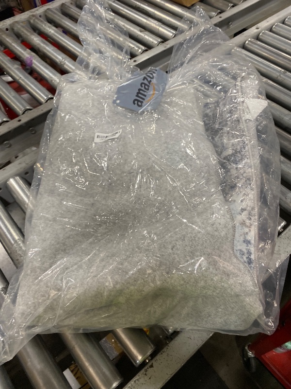 Photo 1 of 4x10ft Extra Wide Hallway Rug – Non-Slip Washable Large Carpet Runner for Kitchen, Indoor Entryway, Modern Abstract Low-Pile Thin Floor Mat for Bedroom, Living Room, Dining Room (Blue Grey,4x10)