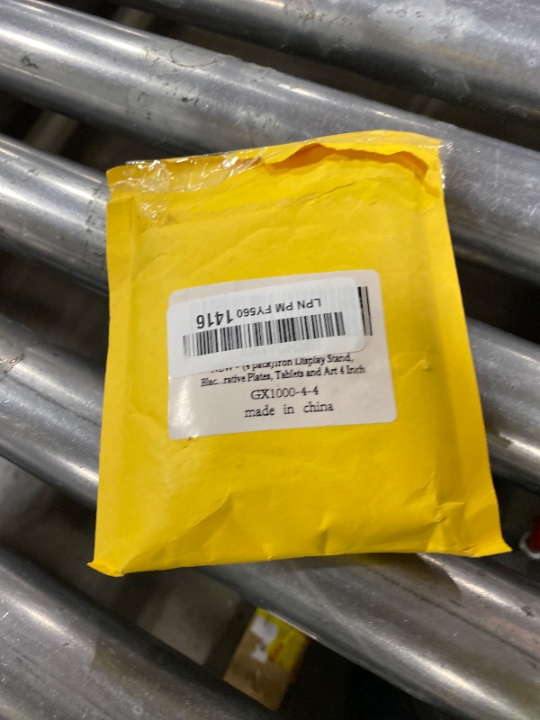 Photo 1 of (4 pack)Iron Display Stand, Black Iron Easel Plate Display Photo Holder Stand, Displays Picture Frames, Decorative Plates, Tablets and Art 4 Inch